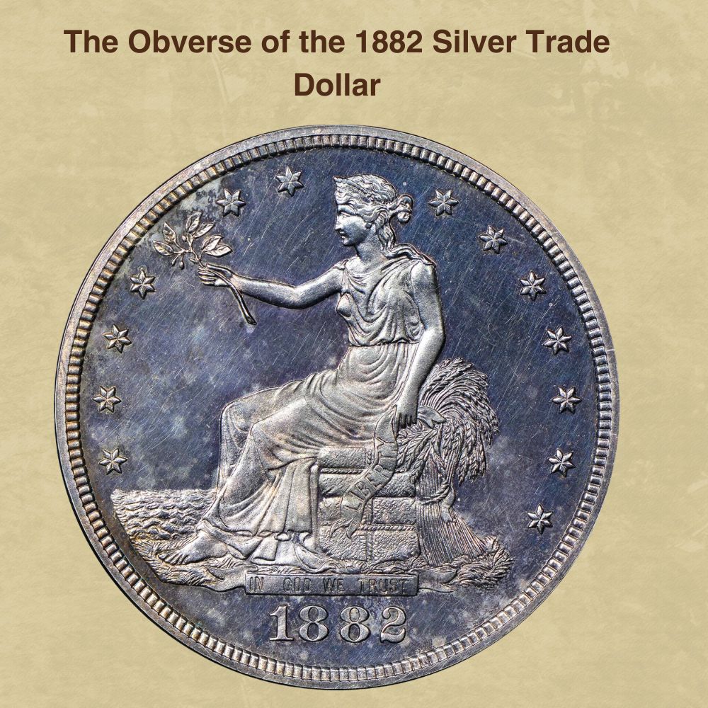The Obverse of the 1882 Silver Trade Dollar
