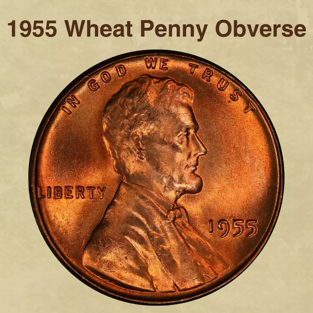 The Obverse of the 1955 Wheat Penny