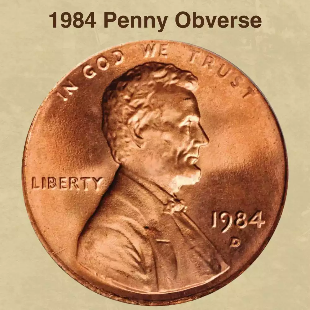 The Obverse of the 1984 Penny