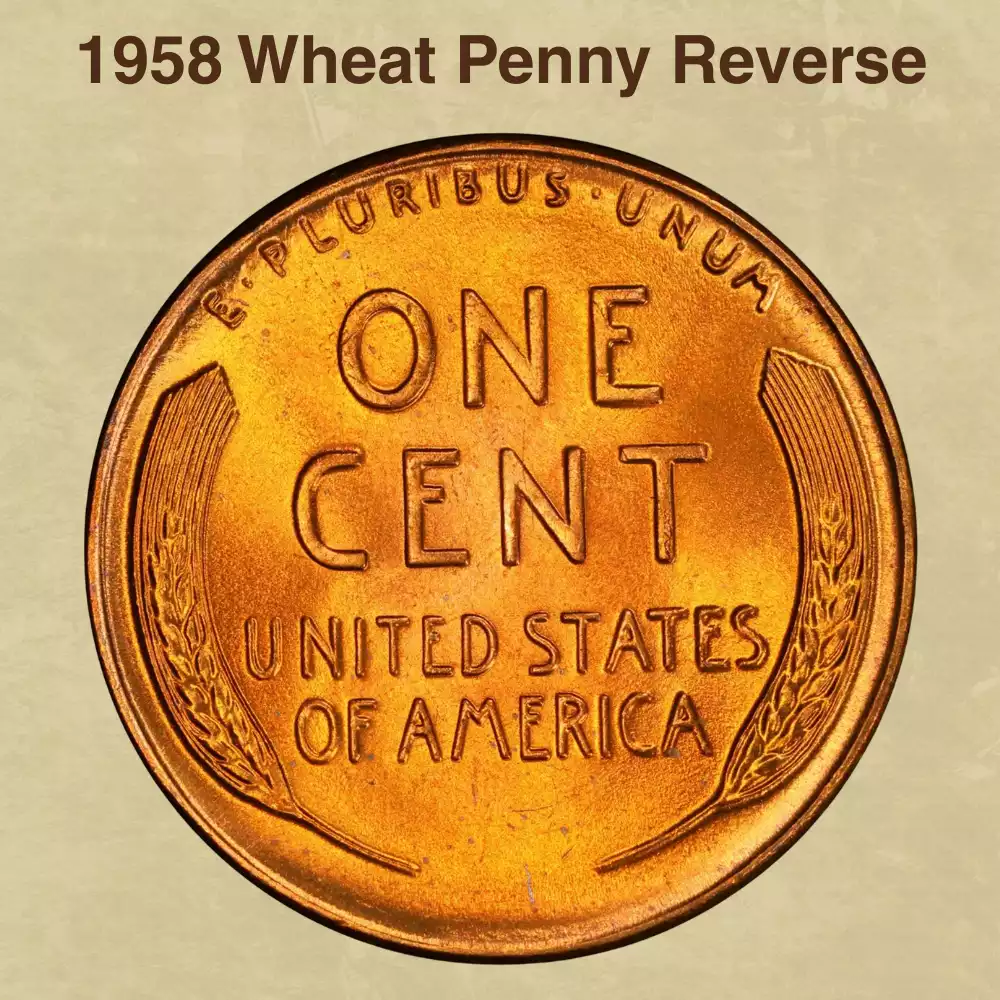 The Reverse Of The 1958 Wheat Penny