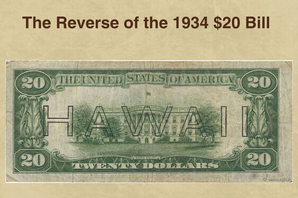 The Reverse of the 1934 $20 Bill