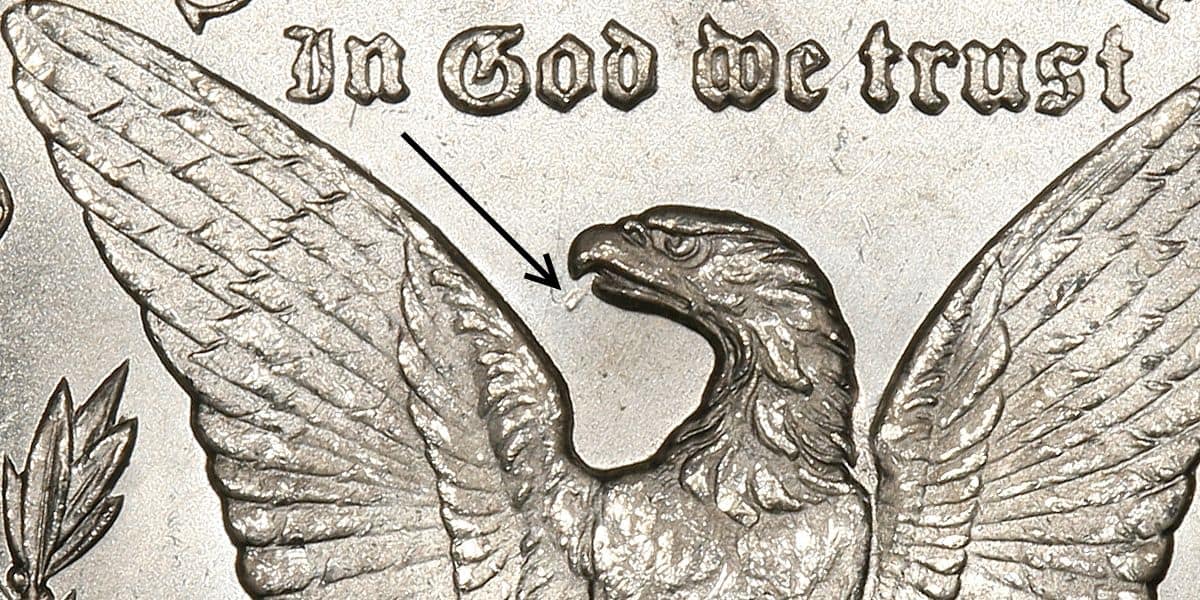 1891 CC Silver Dollar, Spitting Eagle