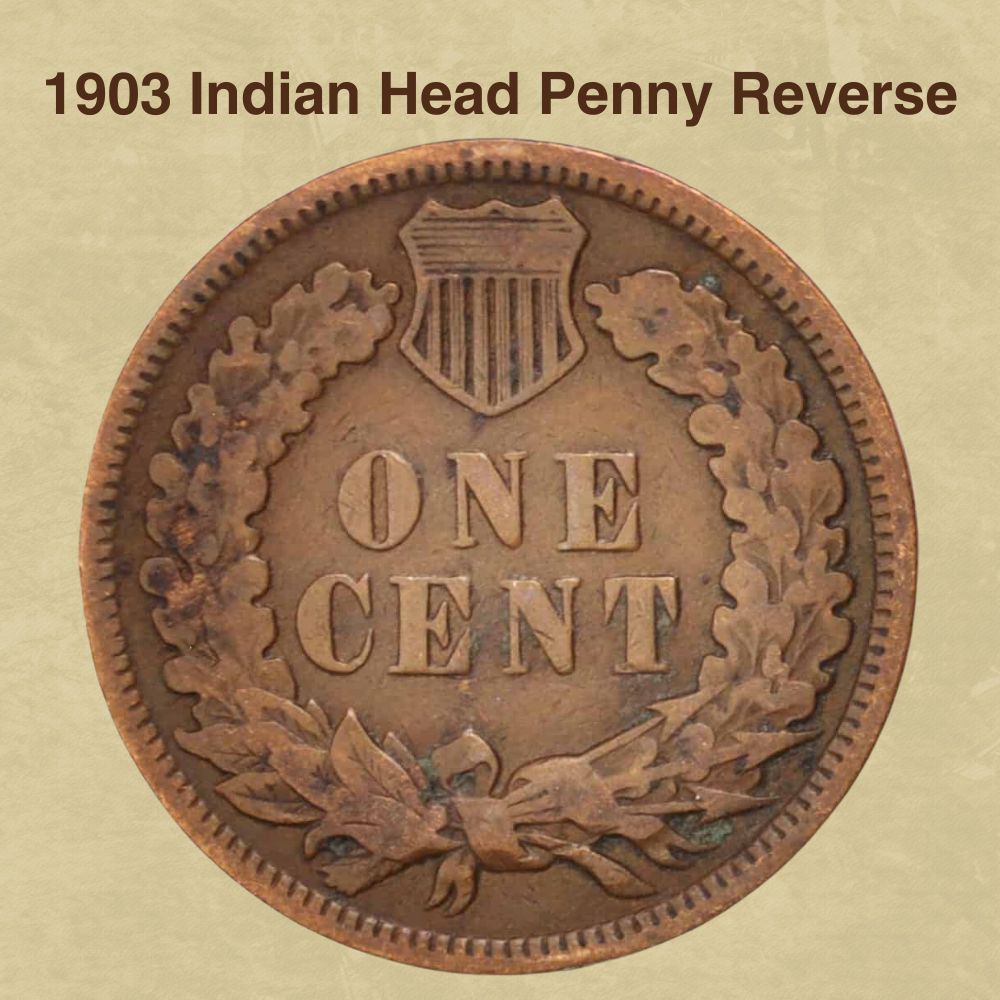 1903 Indian Head Penny Reverse