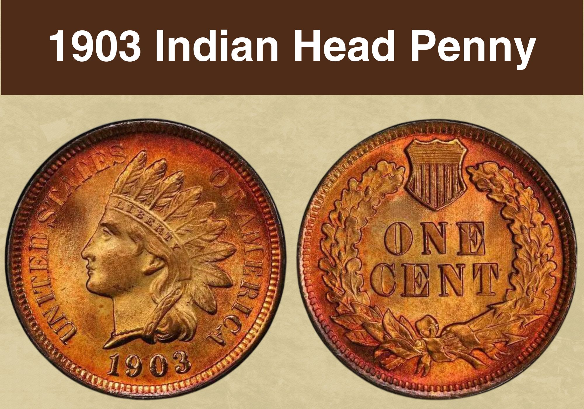 1903 Indian Head Penny Coin Value (Errors List & No Mint Mark Worth)