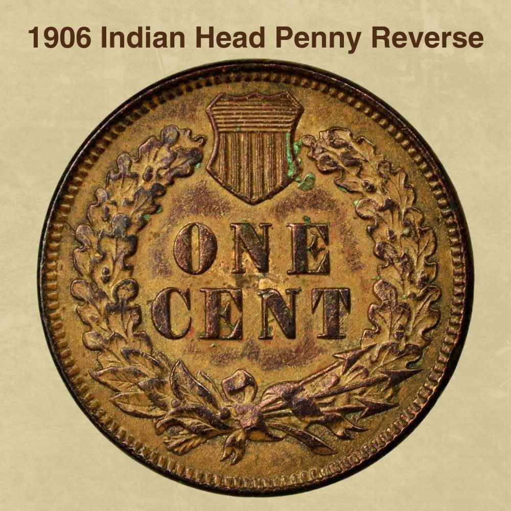 1906 Indian Head Penny Reverse
