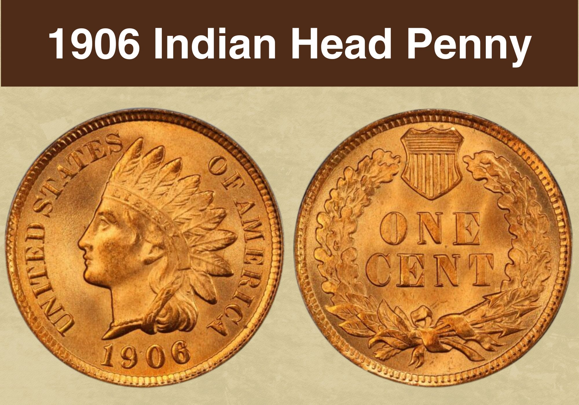 1906 Indian Head Penny Coin Value (Errors List & No Mint Mark Worth)