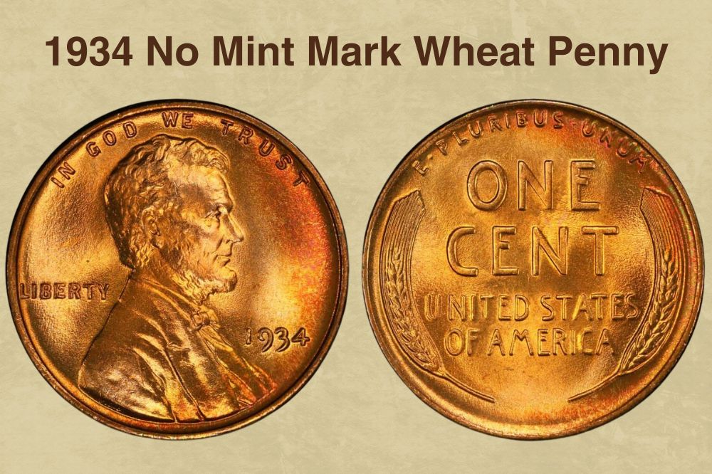 1934 No Mint Mark Wheat Penny