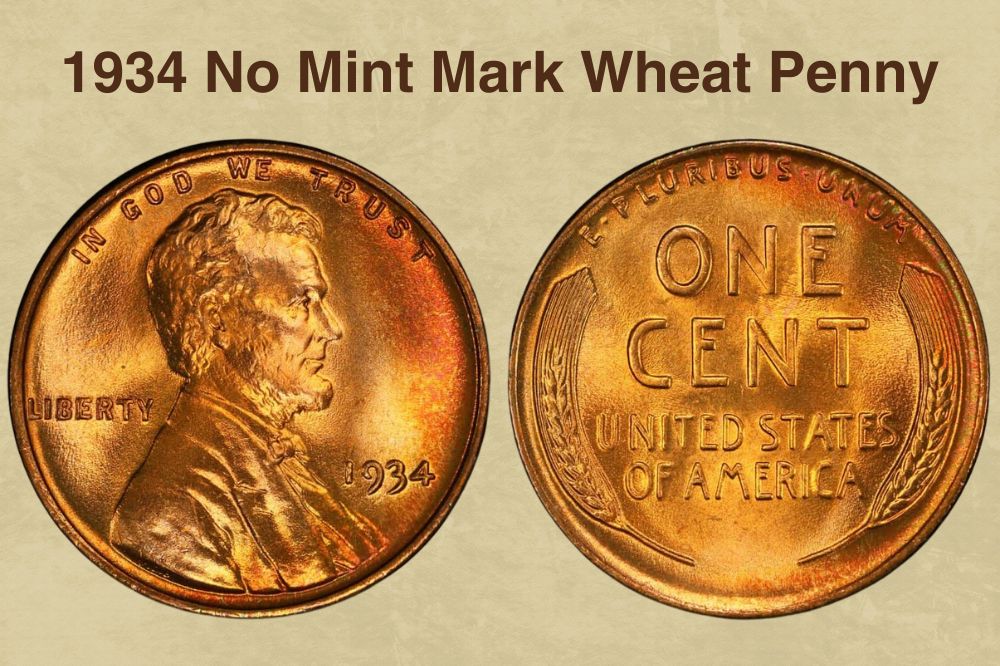 1934 No Mint Mark Wheat Penny