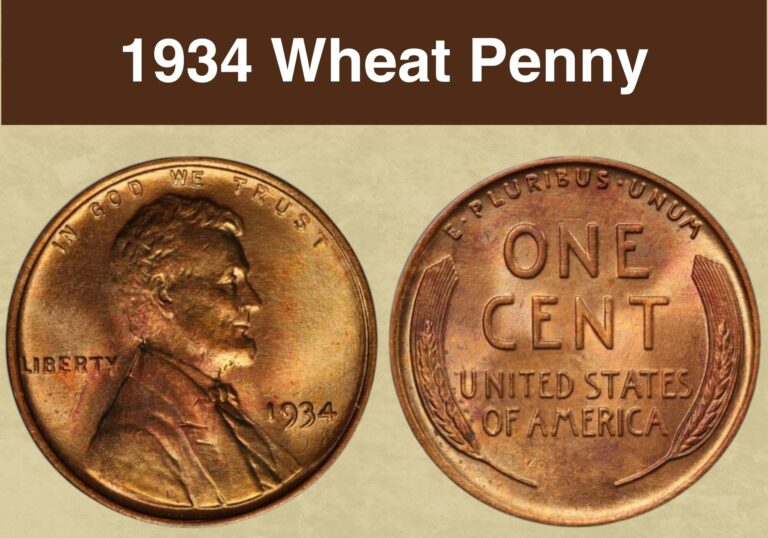 1934 Wheat Penny Value (Price Chart, Error List, History & Varieties)