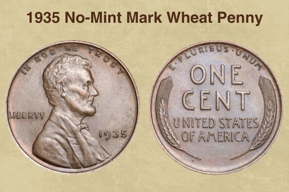 1935 No-Mint Mark Wheat Penny