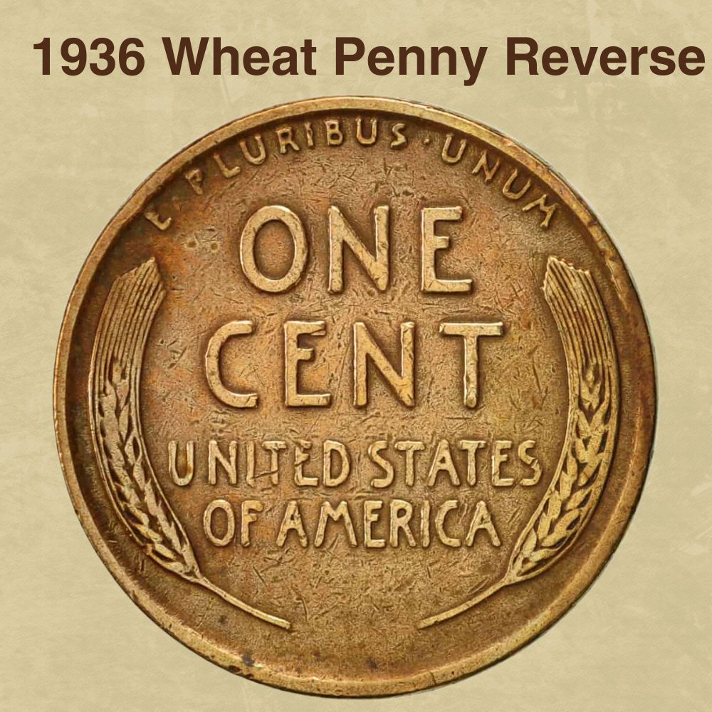 1936 Wheat Penny Reverse