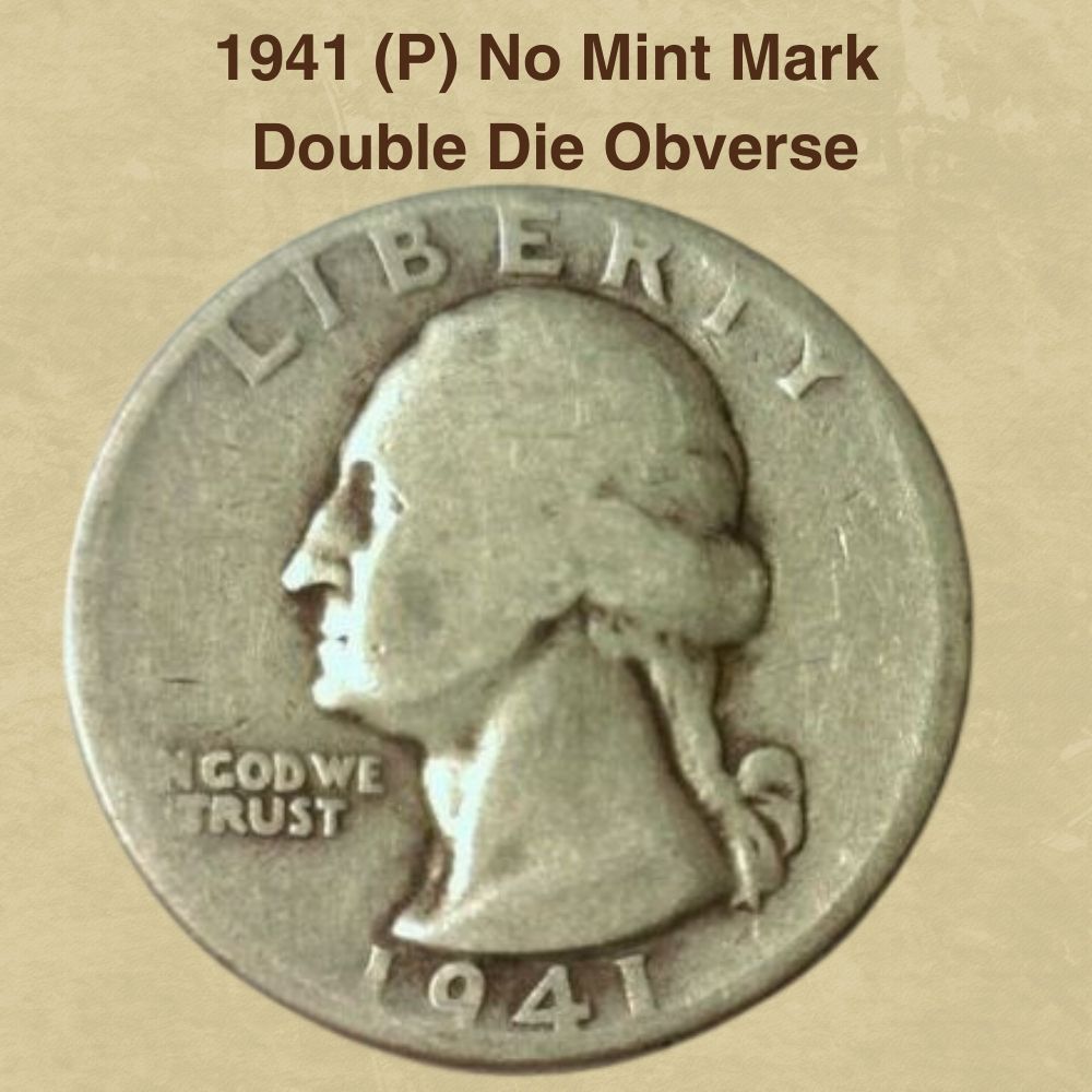 1941 (P) No Mint Mark Double Die Obverse