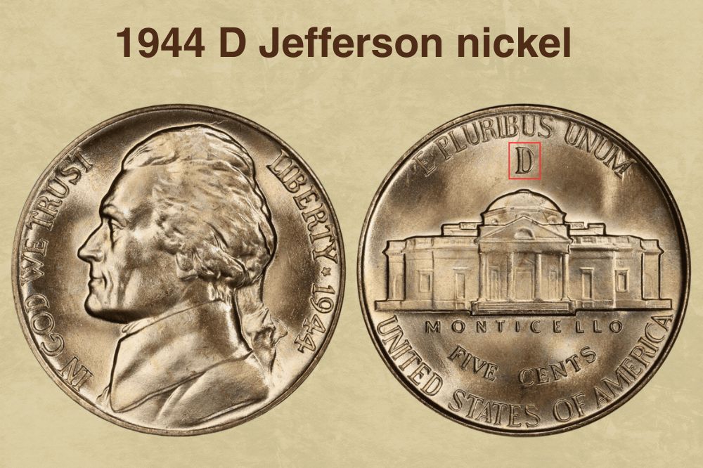 1944 D Jefferson nickel