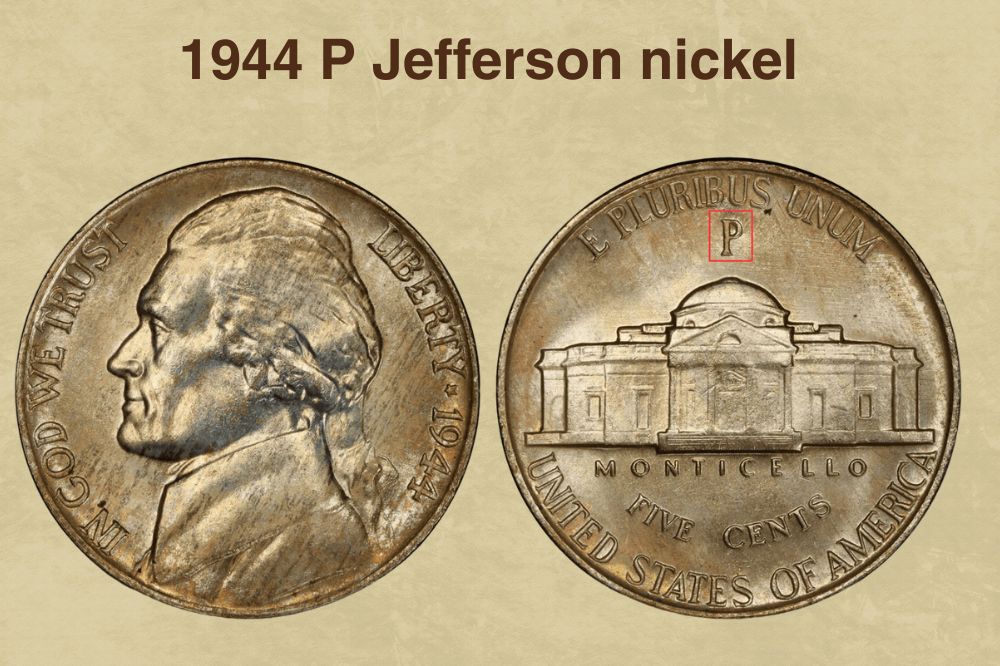 1944 P Jefferson nickel