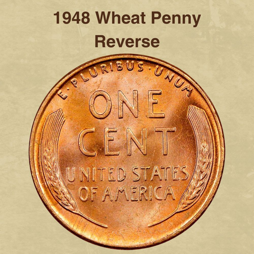 1948 Wheat Penny Reverse