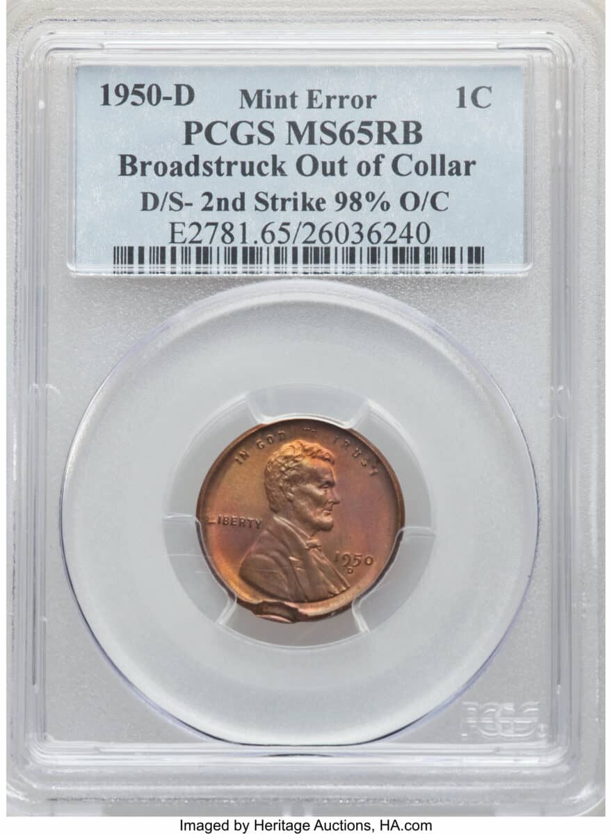 1950 penny Broad strike