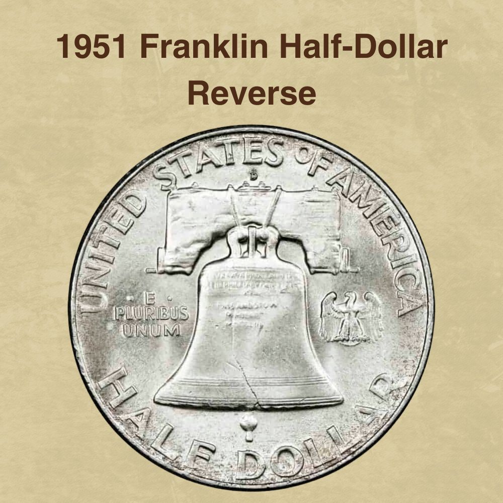 1951 Franklin Half-Dollar Reverse