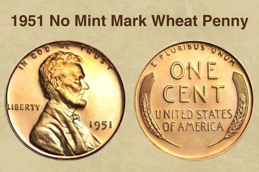 1951 No Mint Mark Wheat Penny