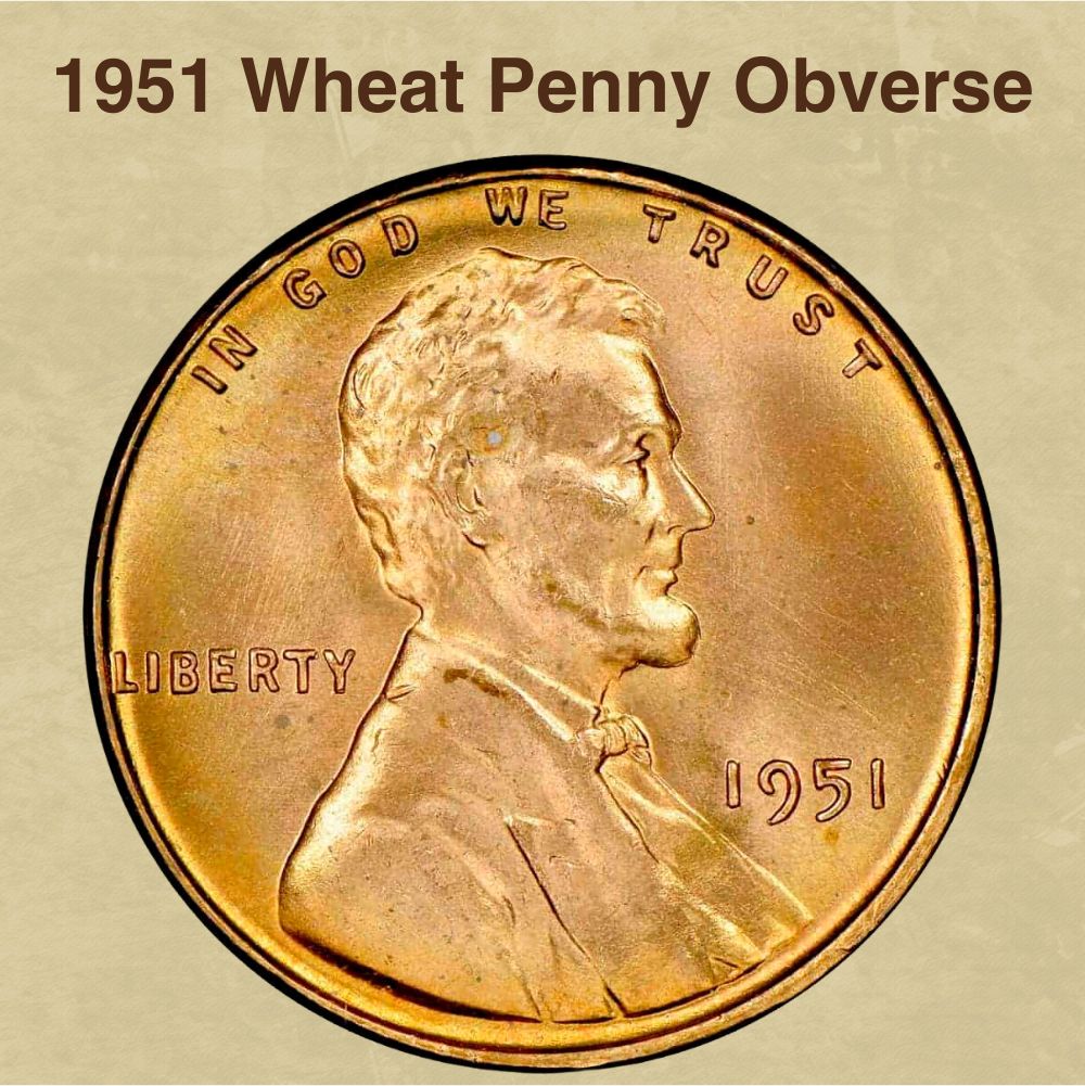 1951 Wheat Penny Obverse
