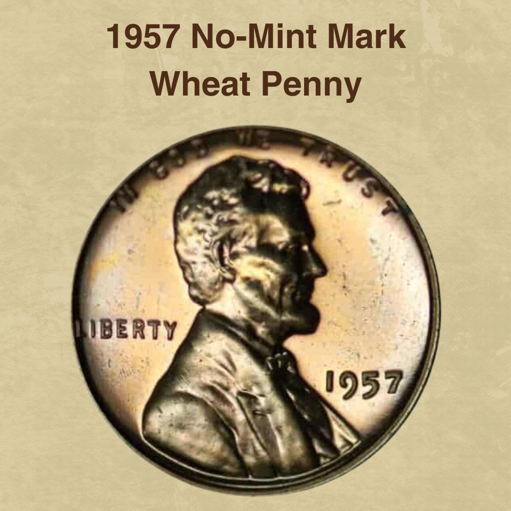 1957 No-Mint Mark Wheat Penny