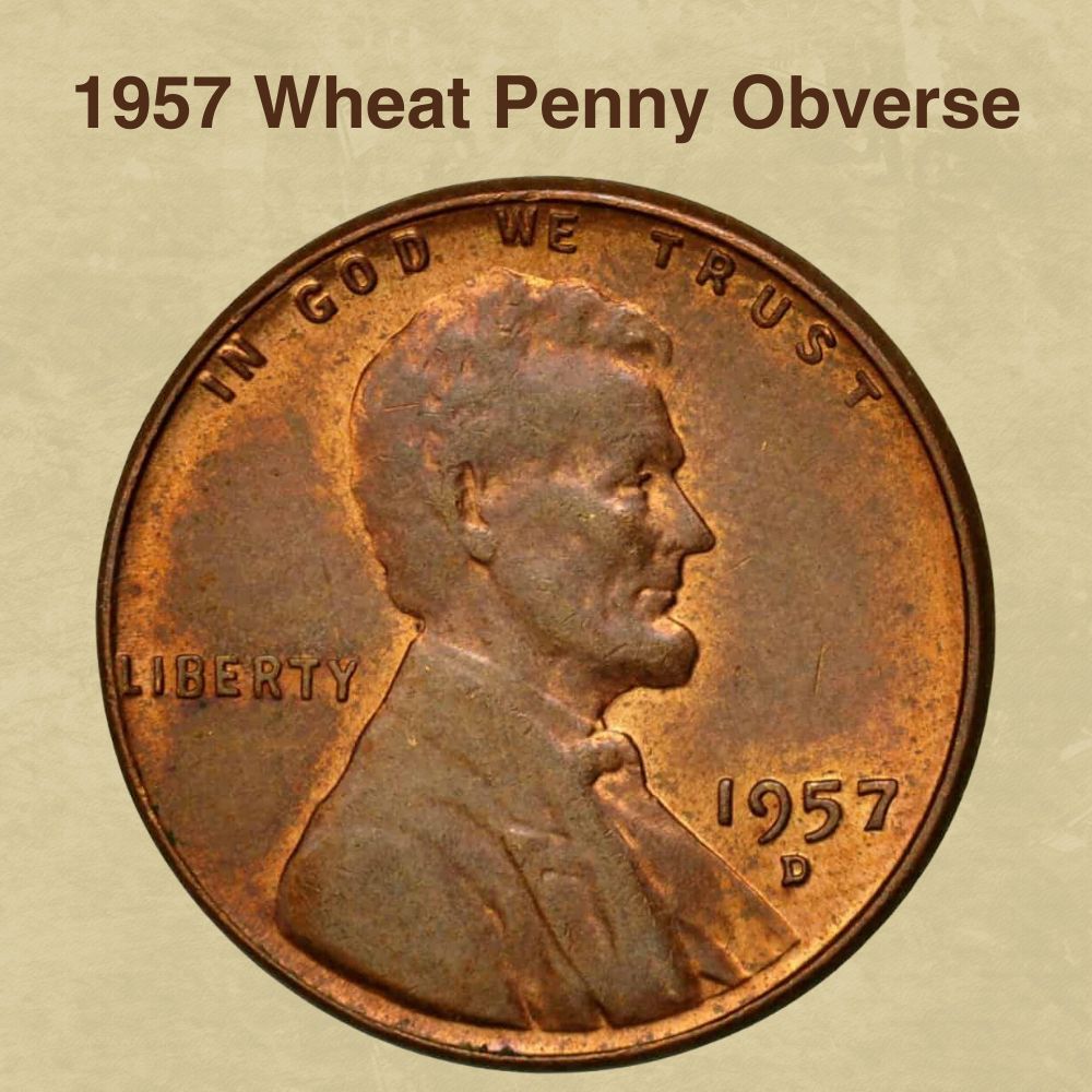 1957 Wheat Penny Obverse