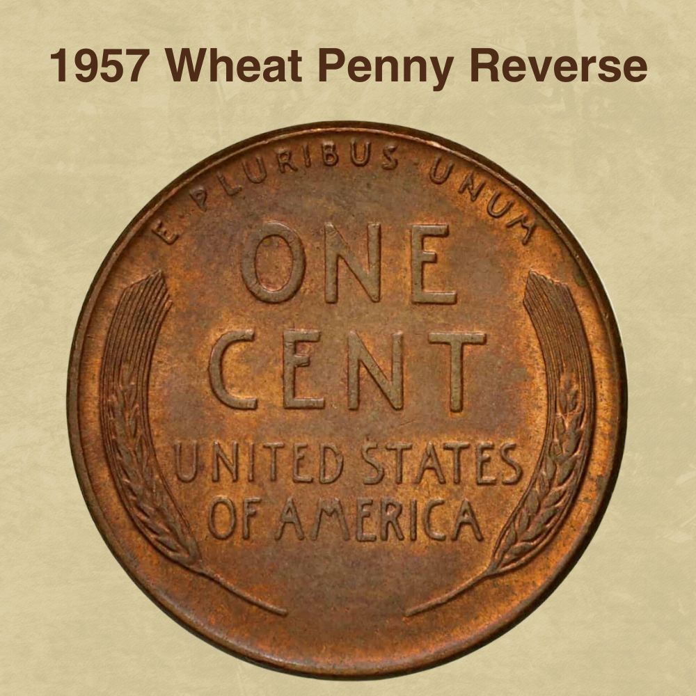 1957 Wheat Penny Reverse