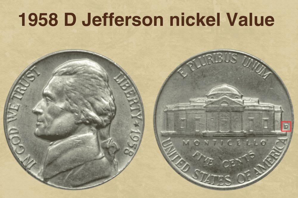 1958 D Jefferson nickel Value