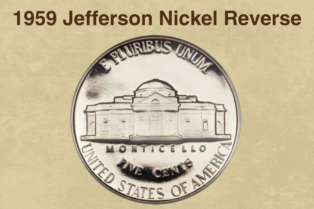 1959 Jefferson Nickel Reverse