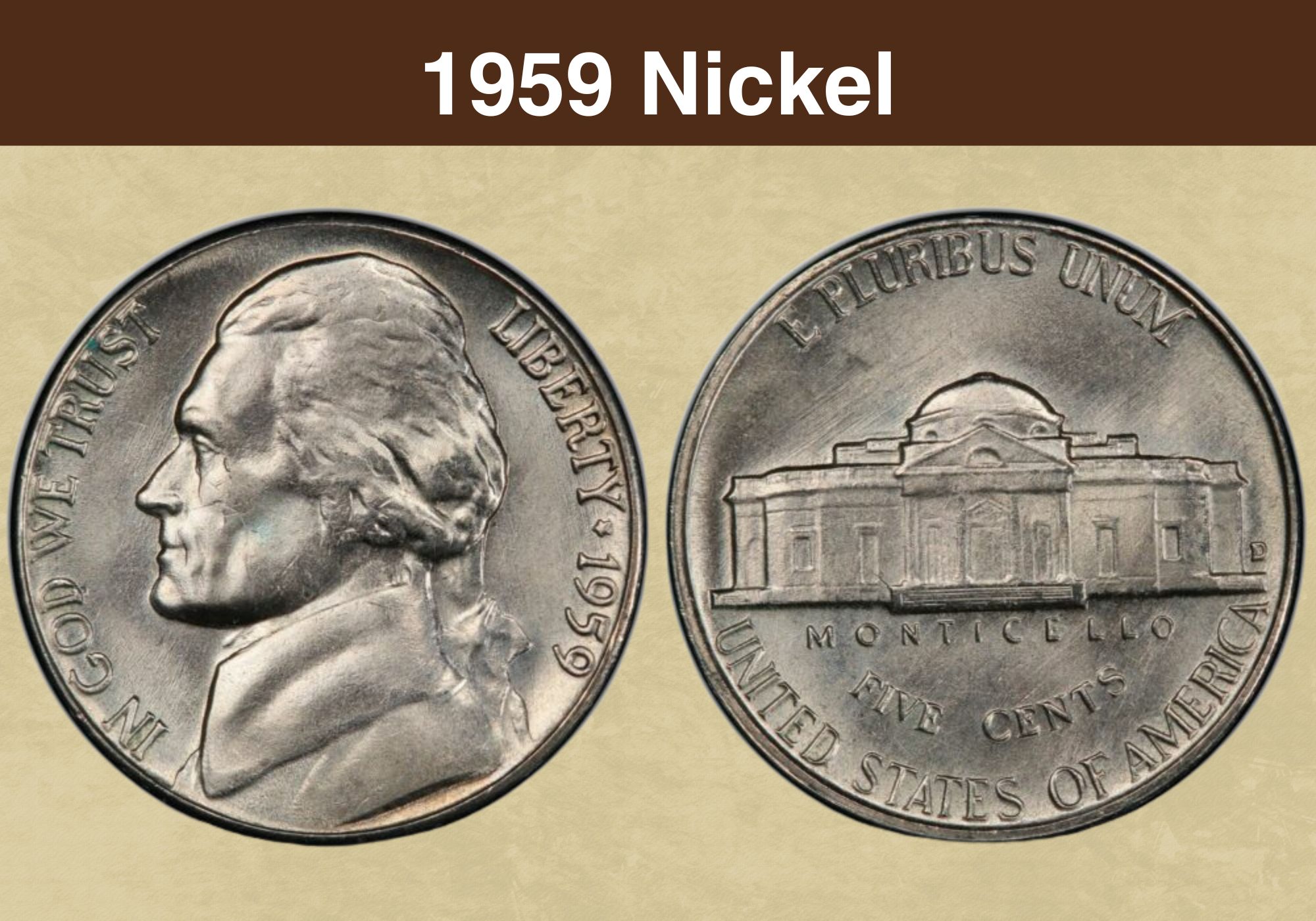 1959 Nickel Coin Value (Errors List, “D” & No Mint Mark Worth)