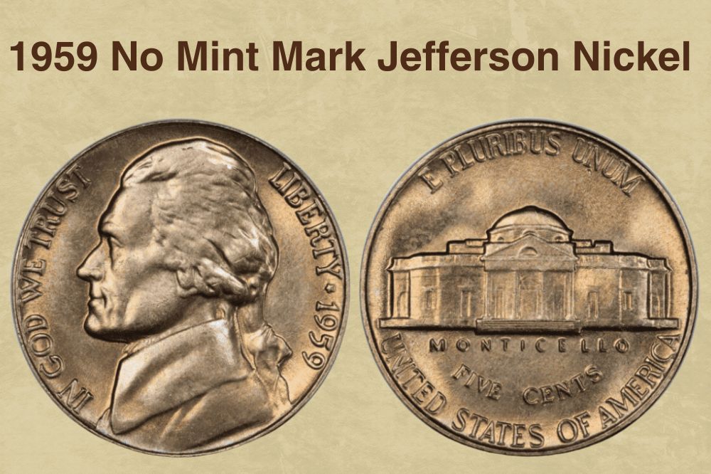 1959 No Mint Mark Jefferson Nickel 