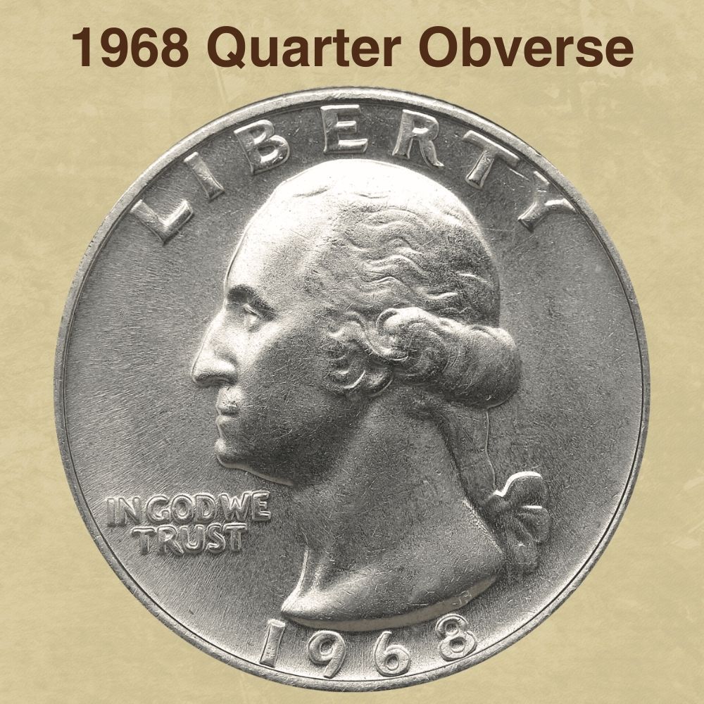 1968 Quarter Obverse