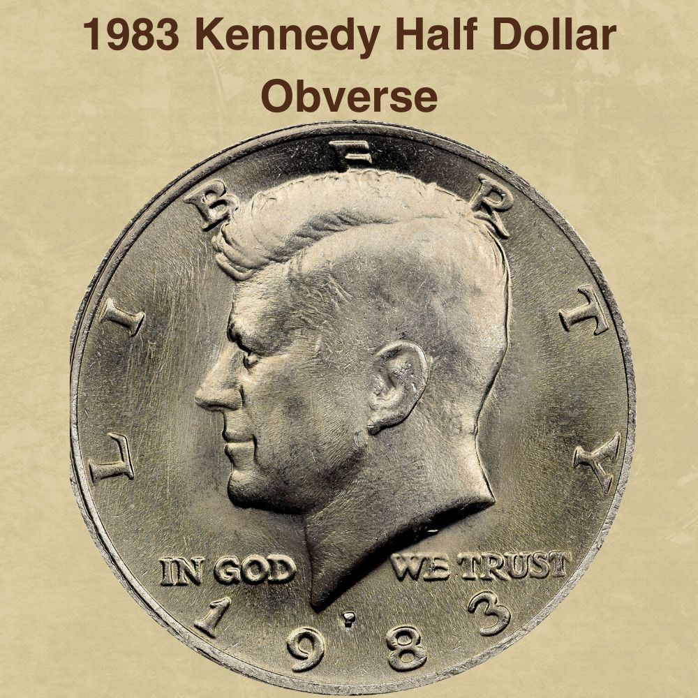 1983 Kennedy Half Dollar Obverse