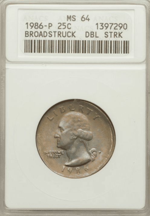 1986 P Quarter, Broadstruck and Double Struck