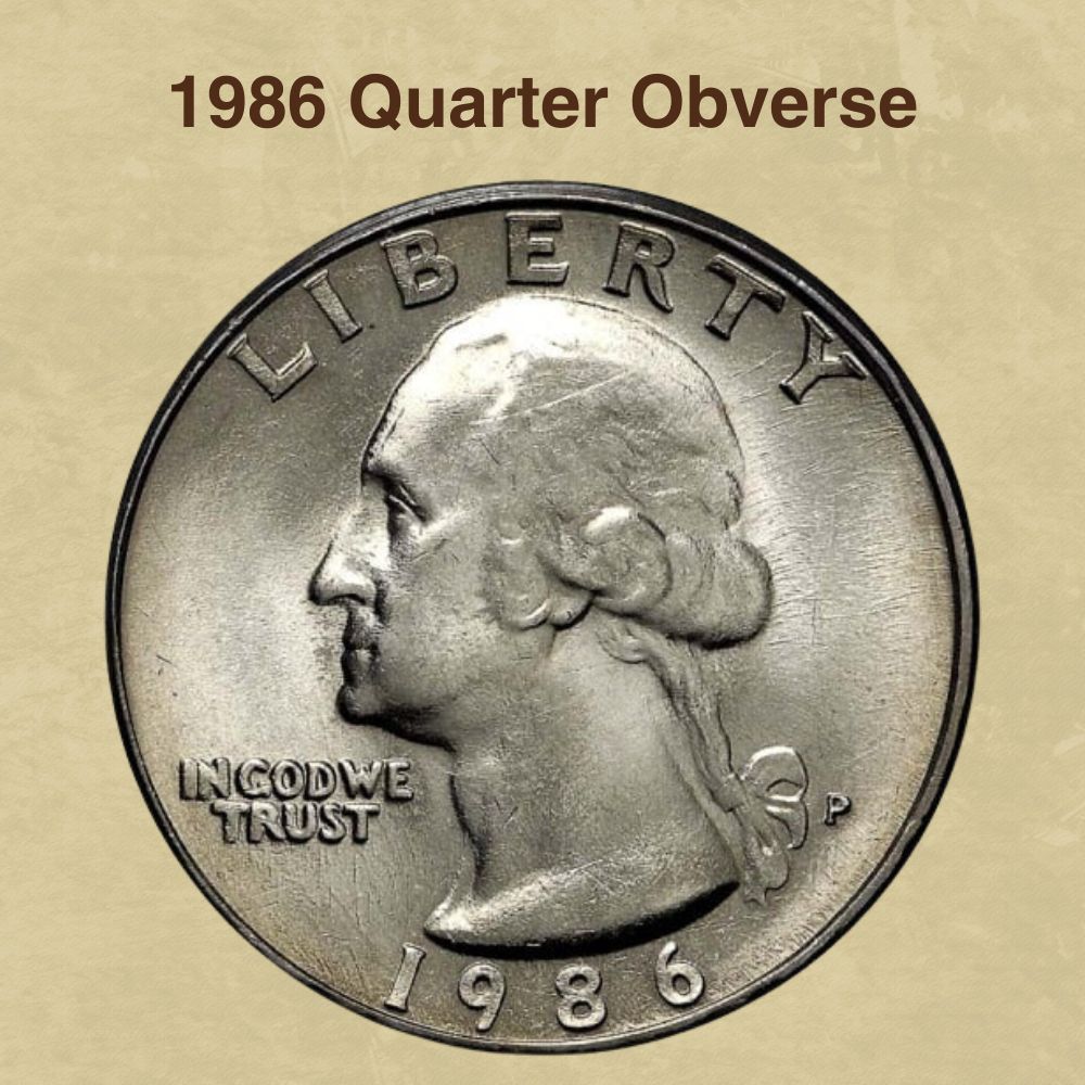 1986 Quarter Obverse