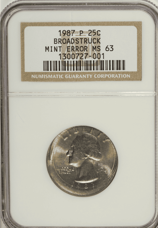 1987 P Quarter, Broadstruck