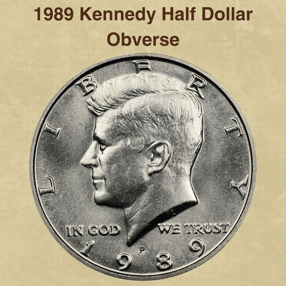 1989 Kennedy Half Dollar Obverse