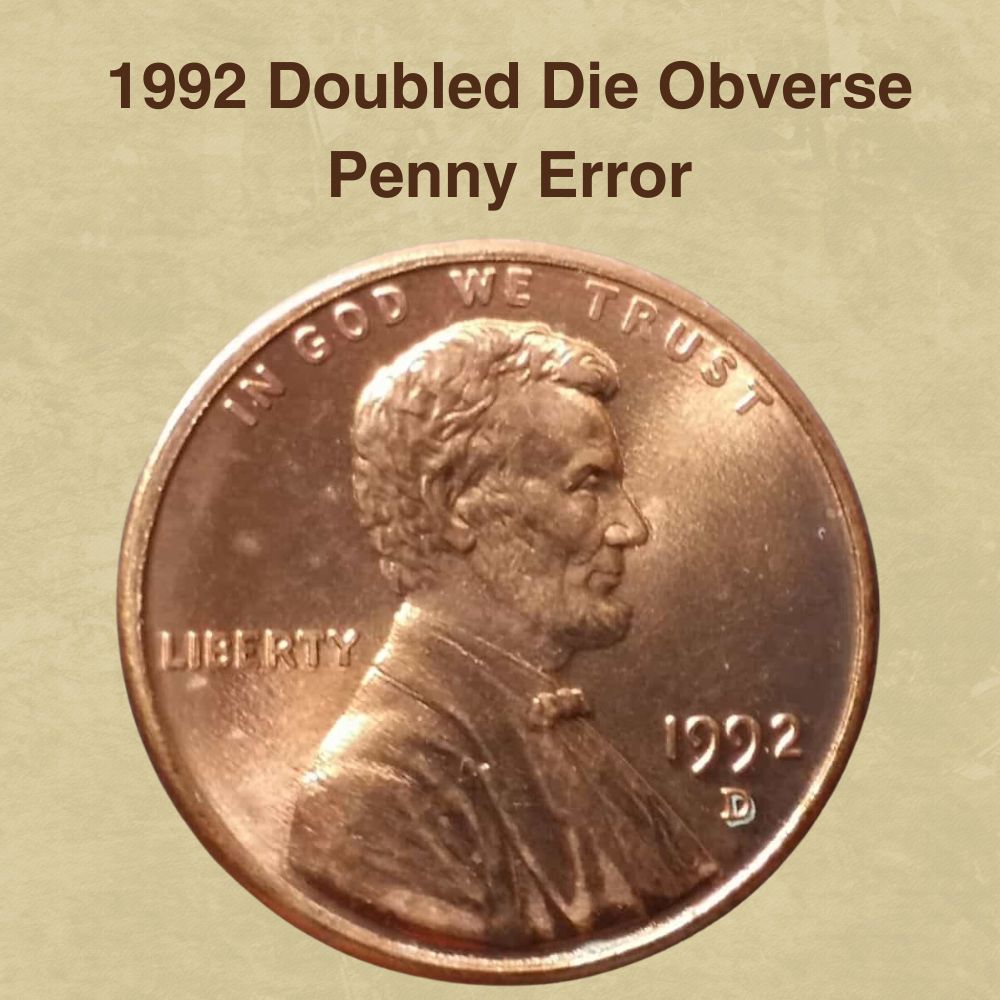 1992 Doubled Die Obverse/Reverse Penny Error