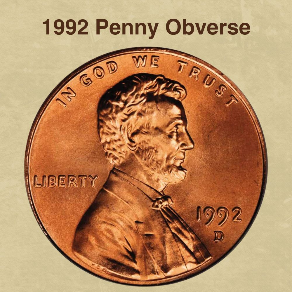 1992 Penny Obverse