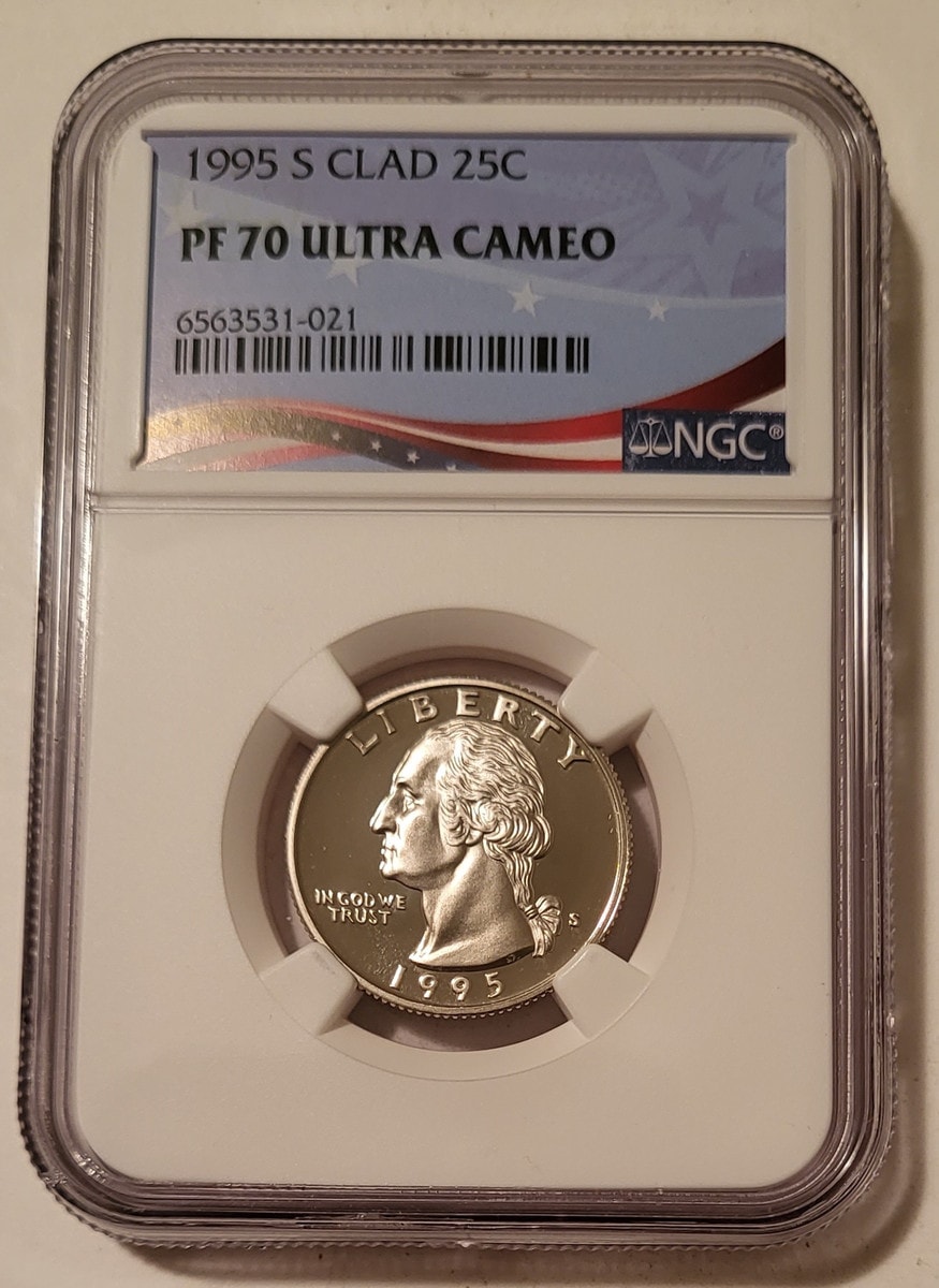 1995 S Clad Proof Quarter Value