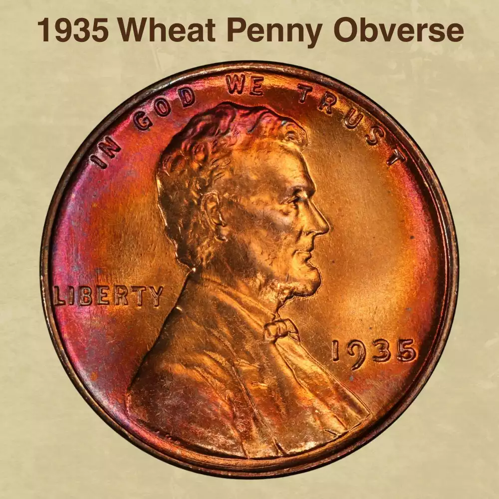 The Obverse Of The 1935 Wheat Penny