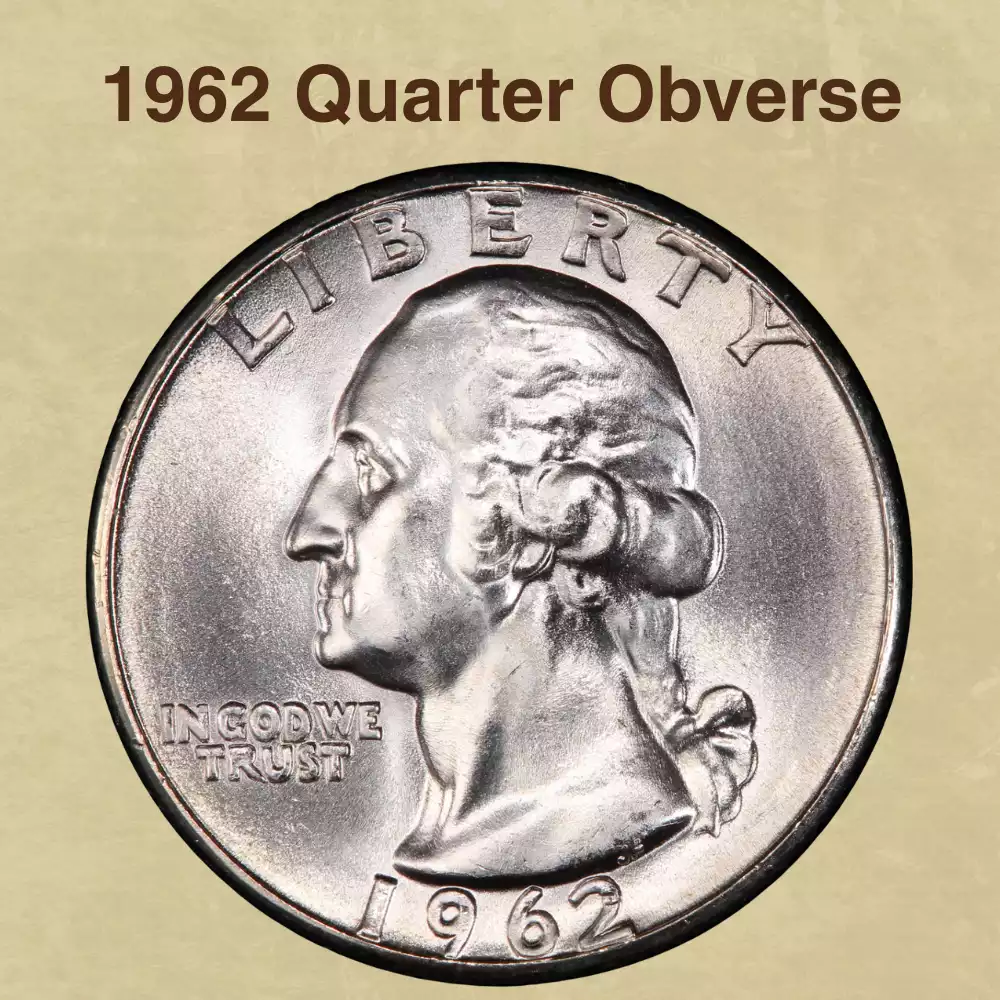 The Obverse Of The 1962 Quarter