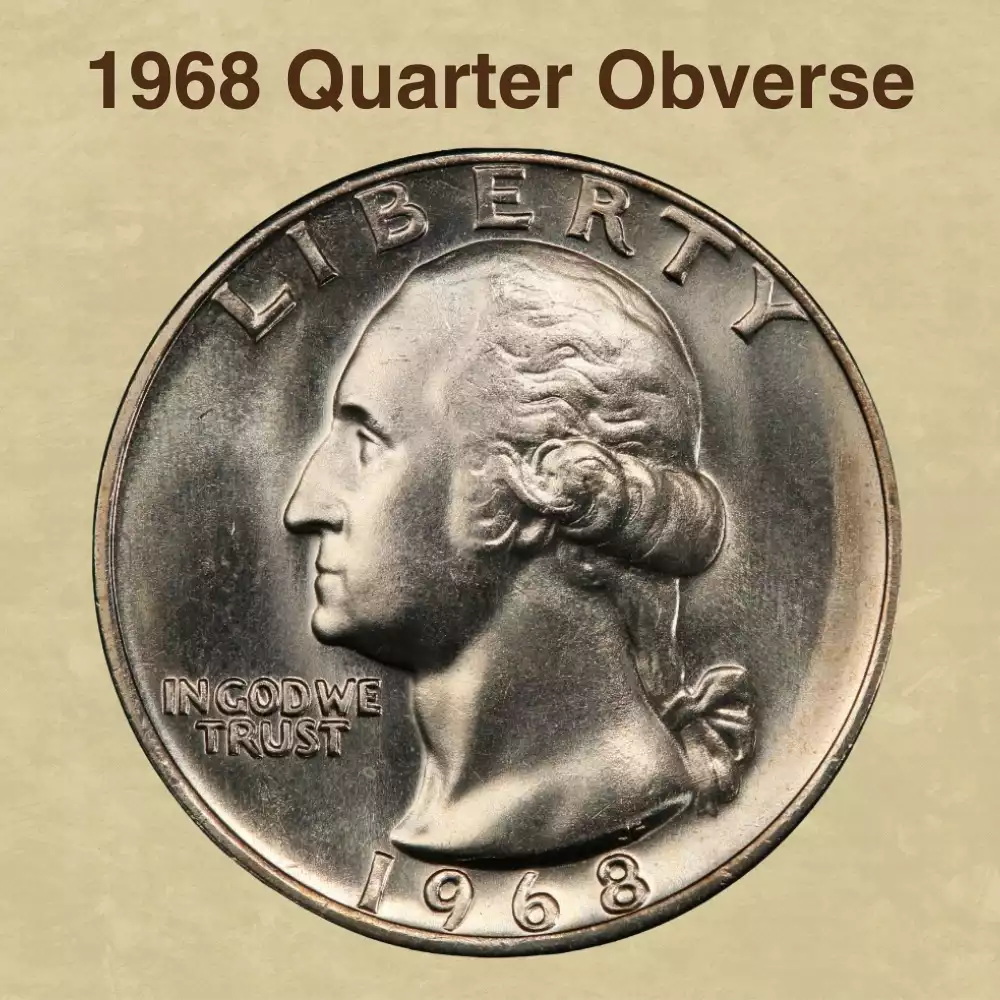The Obverse Of The 1968 Quarter