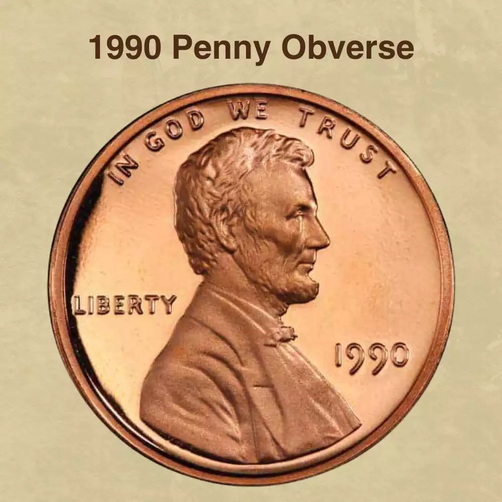 The Obverse Of The 1990 Penny