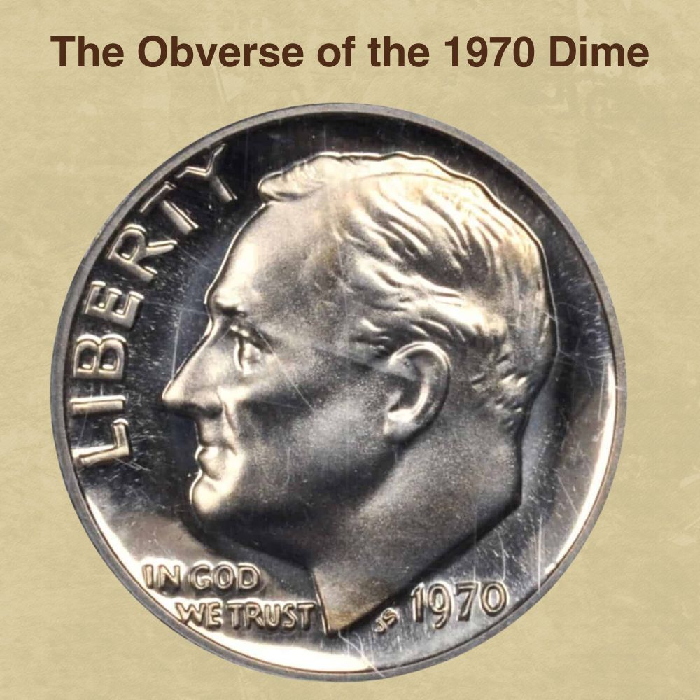 The Obverse of the 1970 Dime