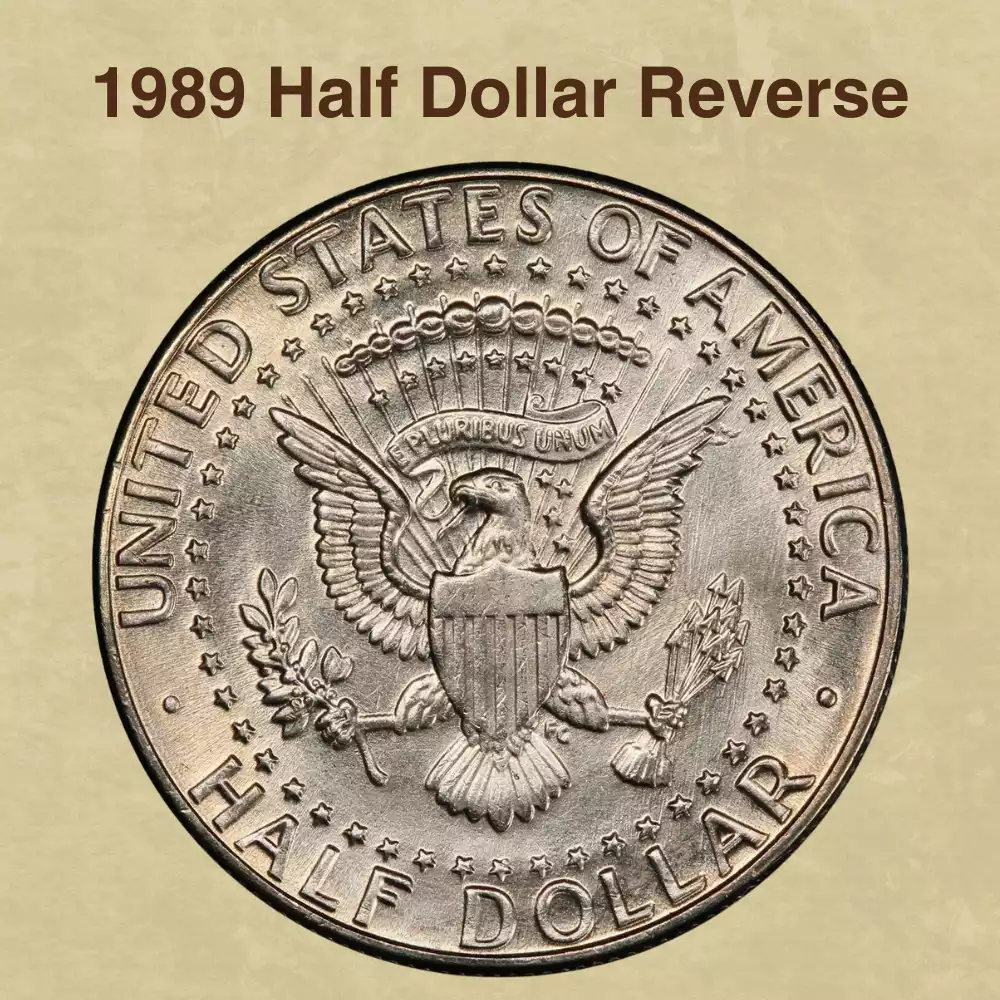 The Reverse Of The 1989 Half Dollar
