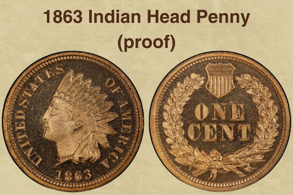 1863 Indian Head Penny Value (proof)