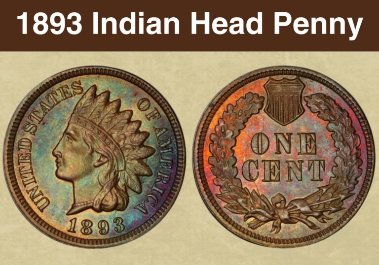 1893 Indian Head Penny Value (Price Chart, Error List, History & Varieties)