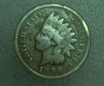 1899 Die Break Indian Head Penny Error