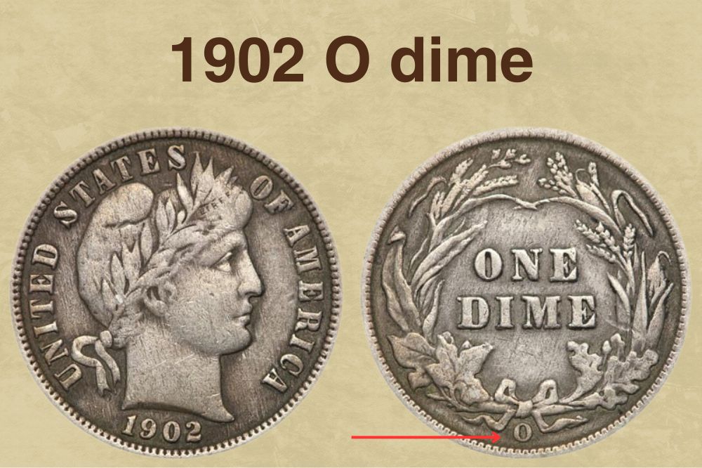 1902 O dime value