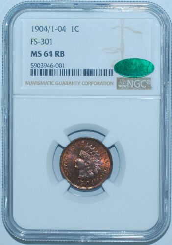 1904 Indian Head Penny Re-punched date